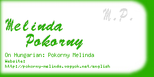 melinda pokorny business card